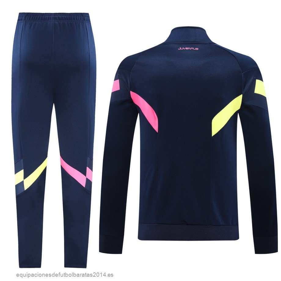 Nuevo Conjunto Completo Ropa Deportiva Con Cremallera Larga Juventus 24/25 Azul Marino Rosa Baratas